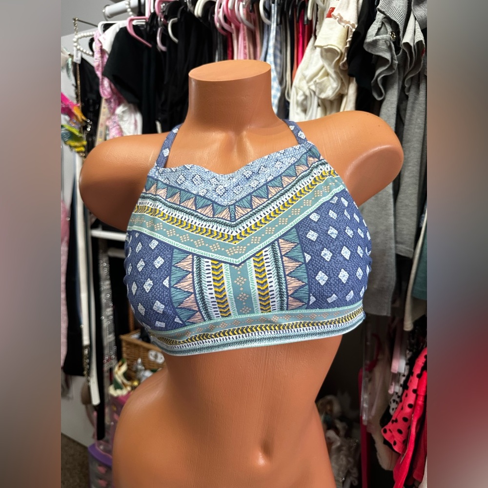 3 for $15! Xhilaration Southwestern Halter Swim Top D/DD